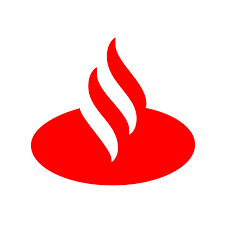 image of the santander logo, Ants locksmithing uses Santander for their businee accounts.